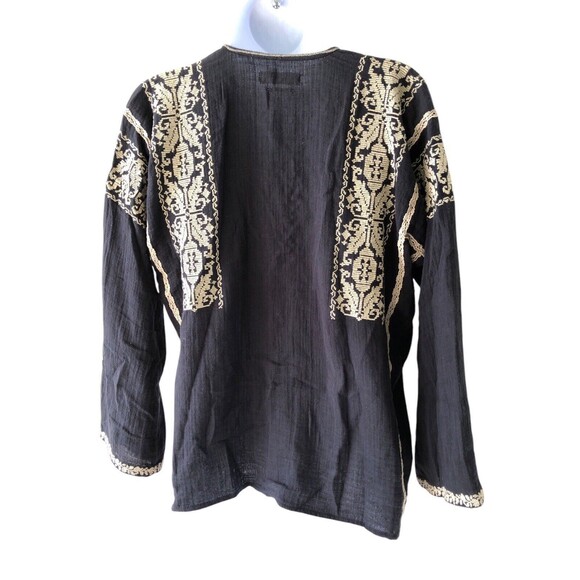 Isabel Marant Etoile Embroidered Boho Wide Sleeve Top Size 36 - Picture 3 of 10